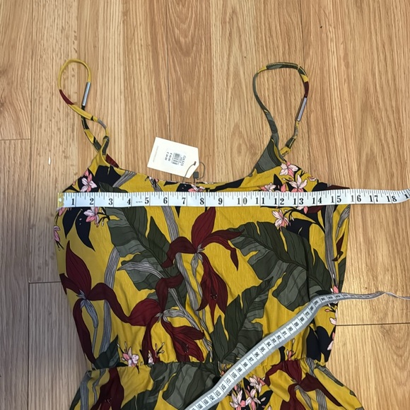 BNWT OASIS Yellow Multi Tropical Floral Palm Leaf Summer Cami dress - Picture 10 of 16